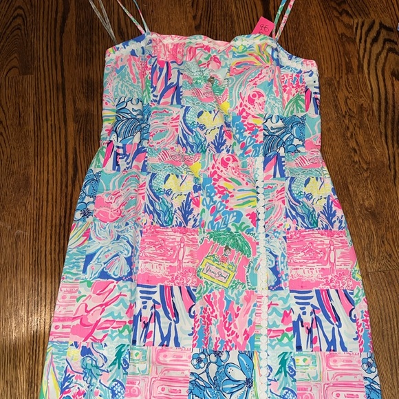 Lilly Pulitzer Jesse Romper Pop Up Summer Remix Patch size 12 NWT - Picture 5 of 9